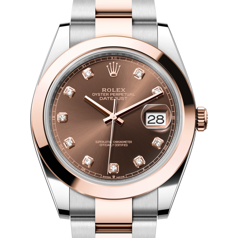 Rolex Datejust 41 Oyster, 41 mm, Oystersteel and Everose gold Reference 126301