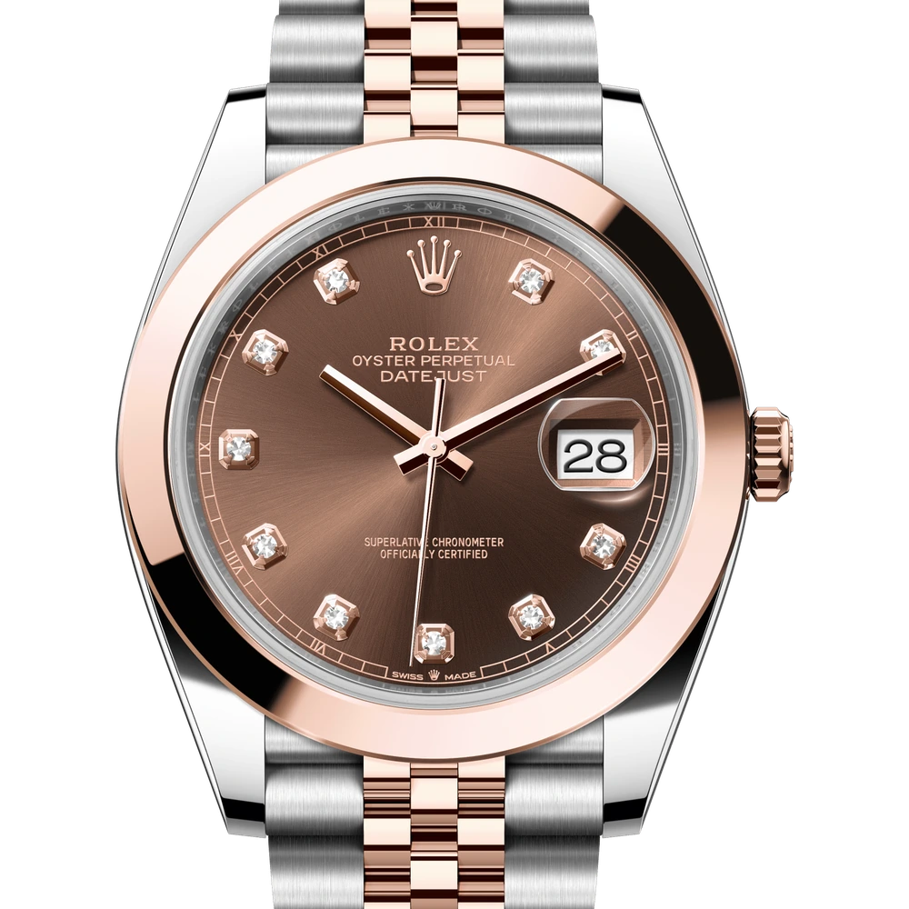 Rolex Datejust 41 Oyster, 41 mm, Oystersteel and Everose gold Reference 126301
