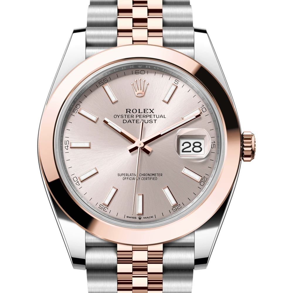 Rolex Datejust 41 Oyster, 41 mm, Oystersteel and Everose gold Reference 126301