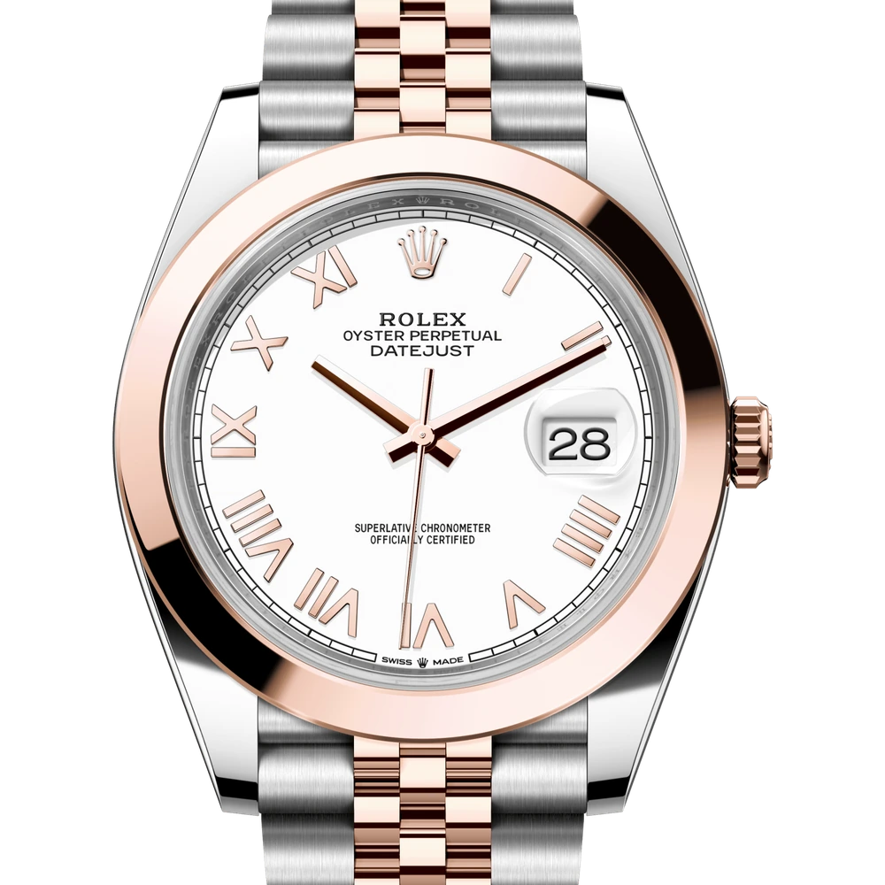 Rolex Datejust 41 Oyster, 41 mm, Oystersteel and Everose gold Reference 126301
