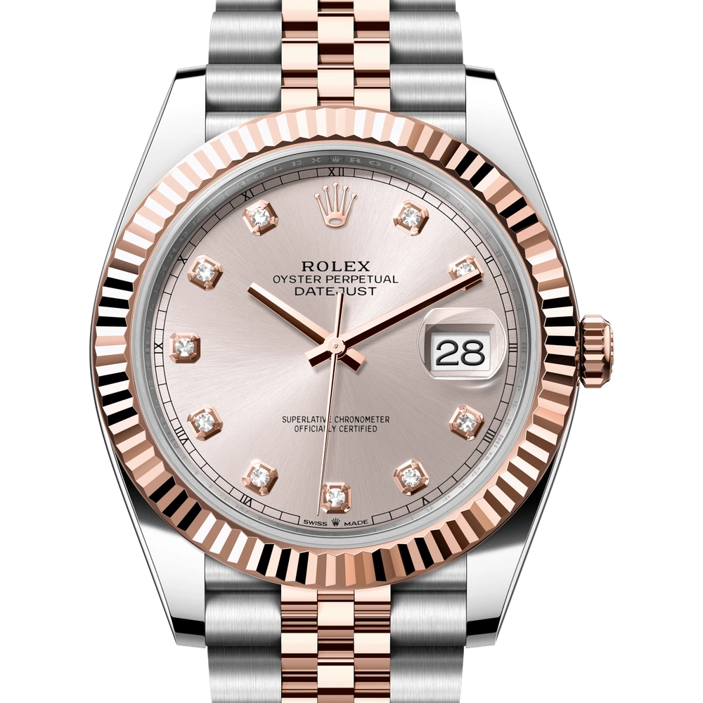 Rolex Datejust 41 Oyster, 41 mm, Oystersteel and Everose gold Reference 126331
