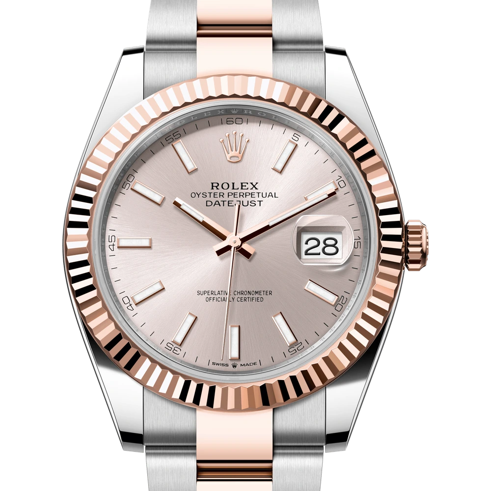 Rolex Datejust 41 Oyster, 41 mm, Oystersteel and Everose gold Reference 126331
