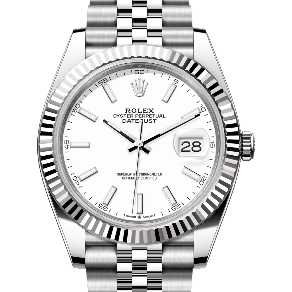 Rolex Datejust 41 Oyster, 41 mm, Oystersteel and white gold Reference 126334