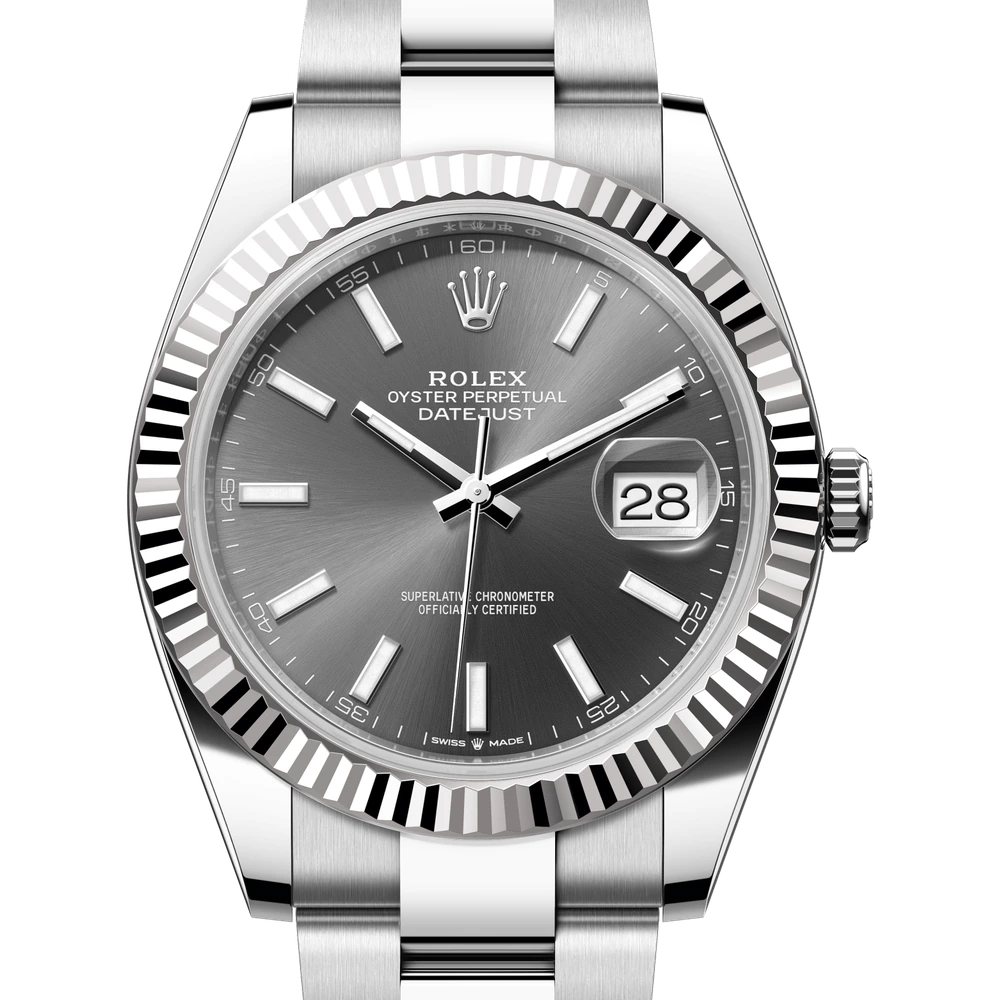 Rolex Datejust 41 Oyster, 41 mm, Oystersteel and white gold Reference 126334