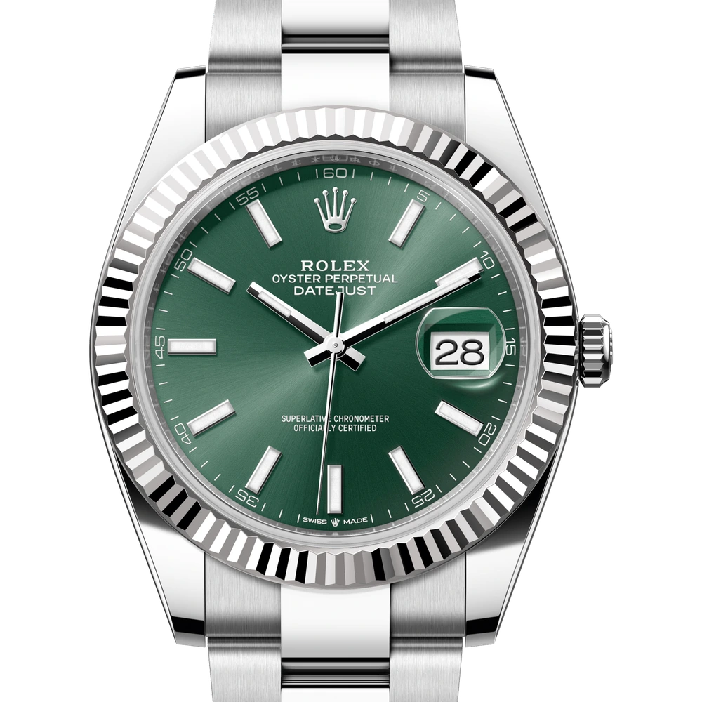 Rolex Datejust 41 Oyster, 41 mm, Oystersteel and white gold Reference 126334