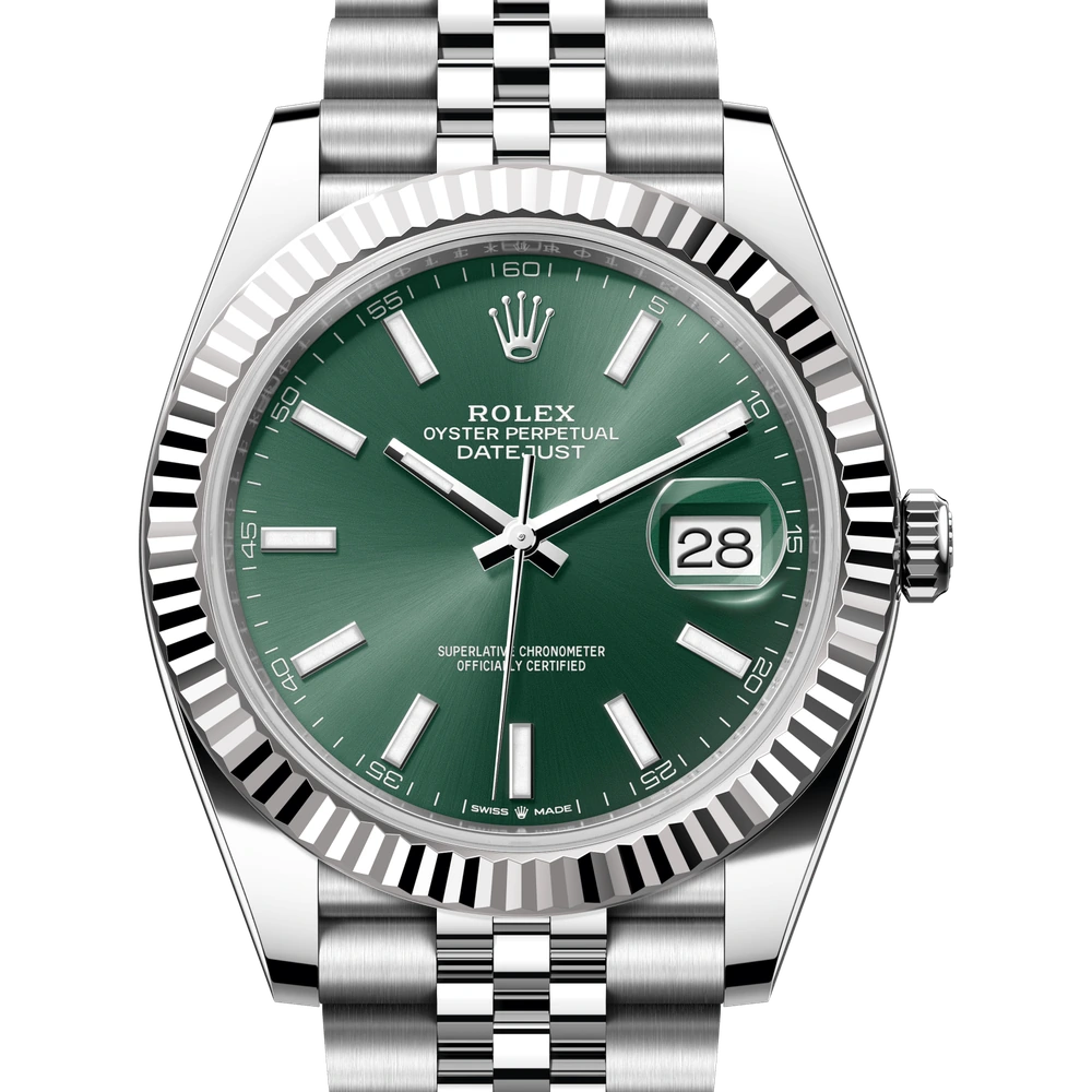 Rolex Datejust 41 Oyster, 41 mm, Oystersteel and white gold Reference 126334