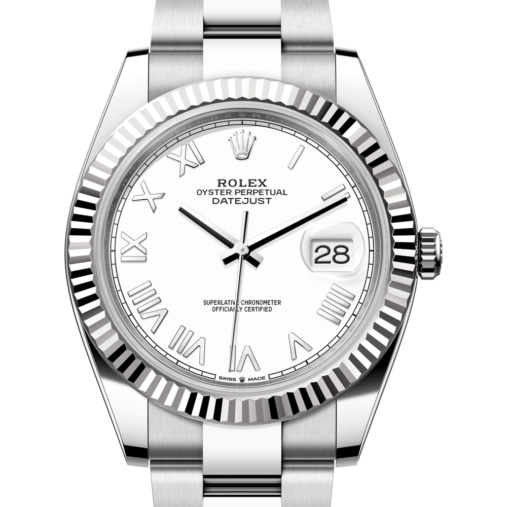 Rolex Datejust 41 Oyster, 41 mm, Oystersteel and white gold Reference 126334