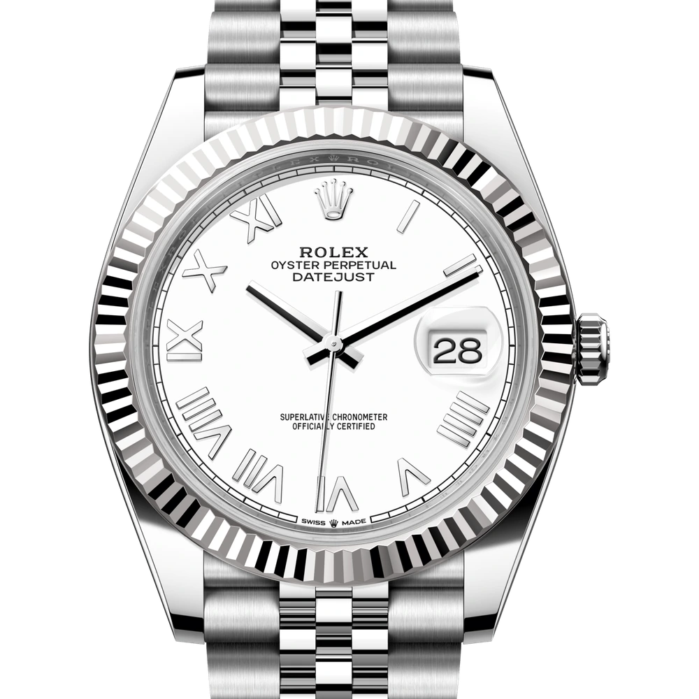 Rolex Datejust 41 Oyster, 41 mm, Oystersteel and white gold Reference 126334