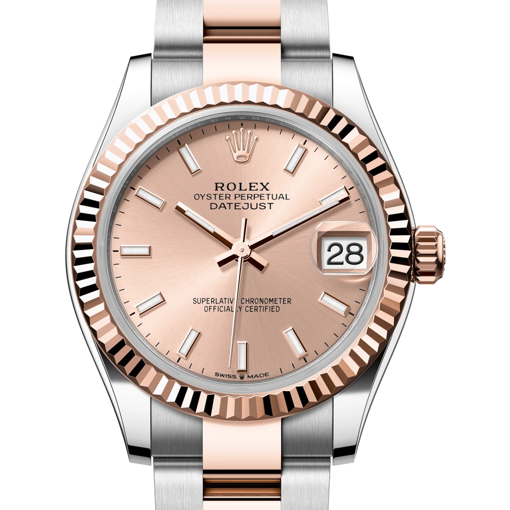 Rolex Datejust 31 Oyster, 31 mm, Oystersteel and Everose gold Reference 278271