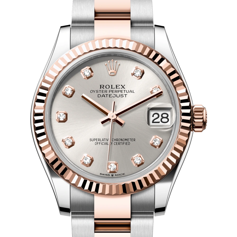 Rolex Datejust 31 Oyster, 31 mm, Oystersteel and Everose gold Reference 278271