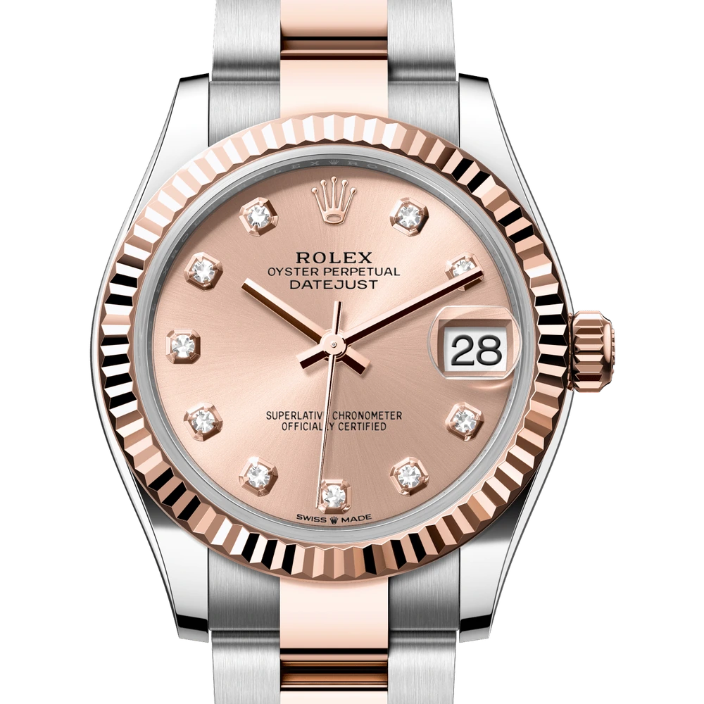 Rolex Datejust 31 Oyster, 31 mm, Oystersteel and Everose gold Reference 278271