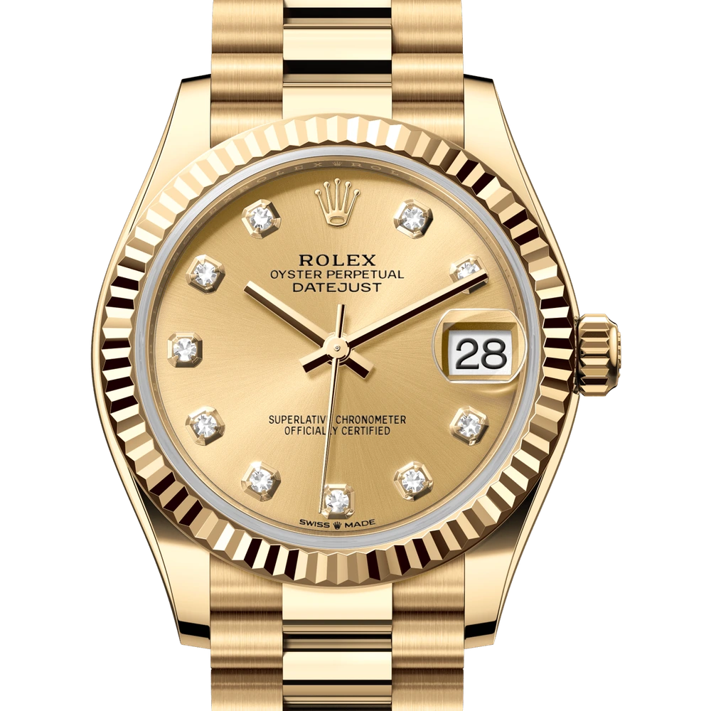 Rolex Datejust 31 Oyster, 31 mm, yellow gold Reference 278278