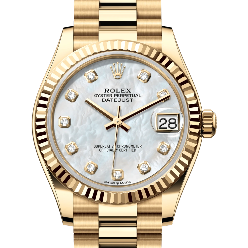 Rolex Datejust 31 Oyster, 31 mm, yellow gold Reference 278278