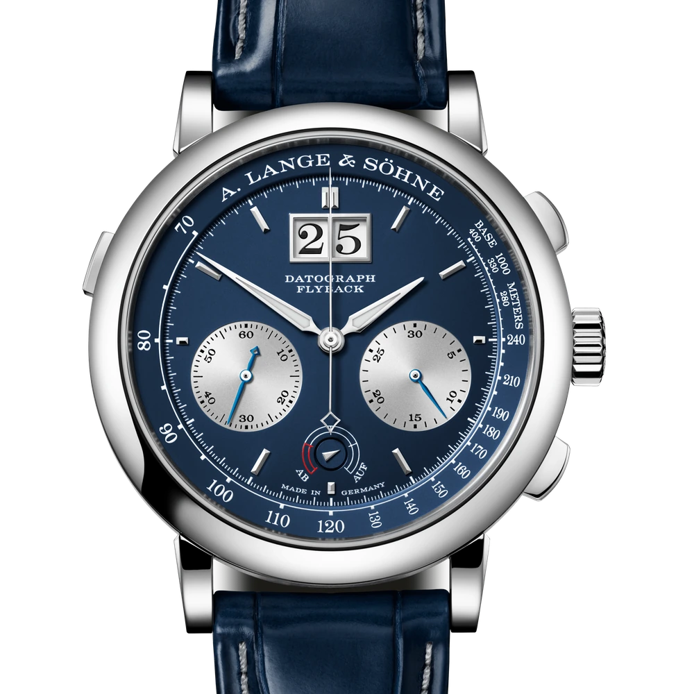 A. Lange & Söhne White Gold, Blue/rhodié Dial