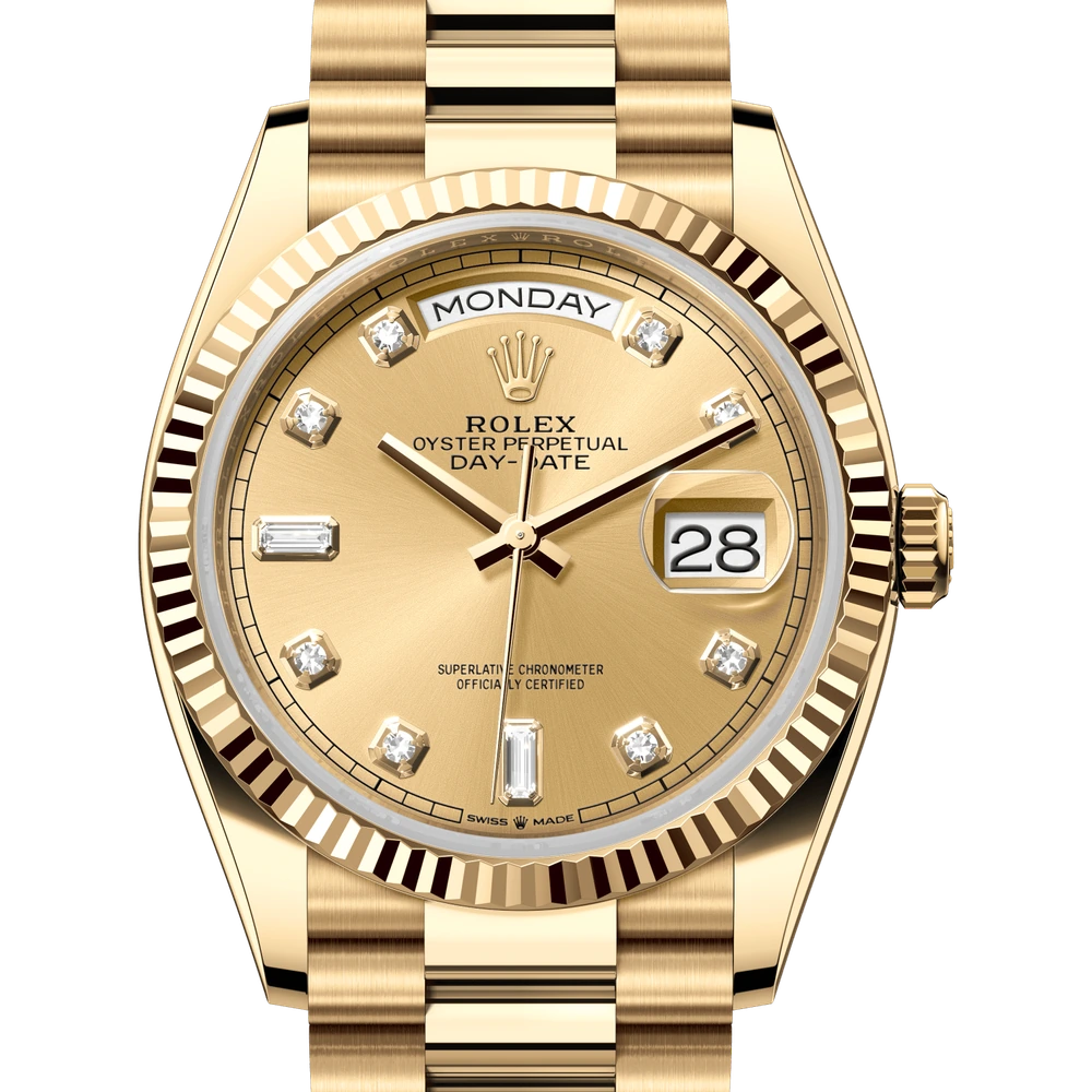 Rolex Day-Date 36 Oyster, 36 mm, yellow gold Reference 128238