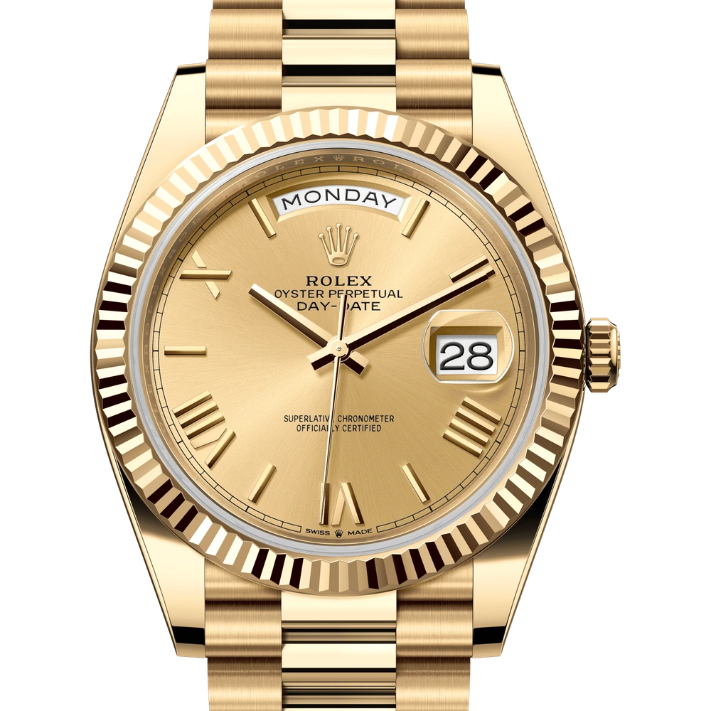 Rolex Day-Date 40 Oyster, 40 mm, yellow gold Reference 228238