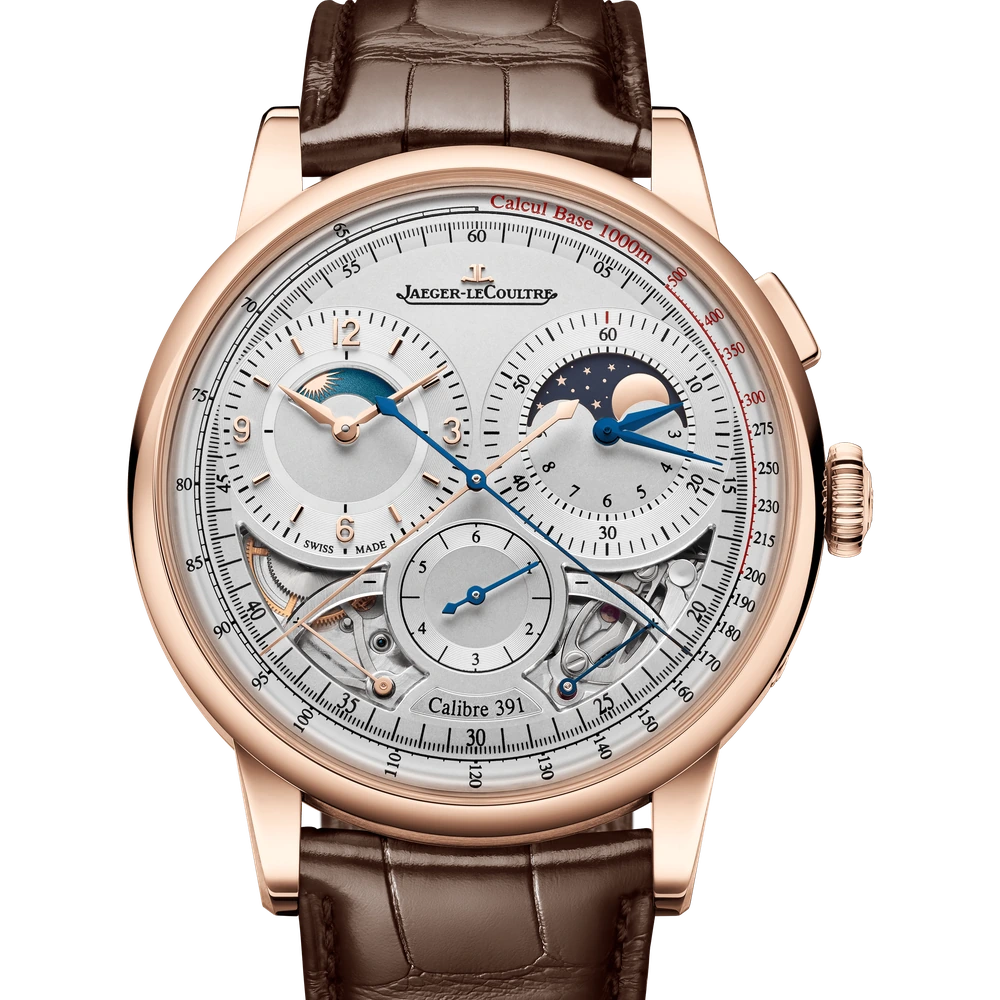 Jaeger-LeCoultre Chronograph Moon, Pink gold, Silvered grey