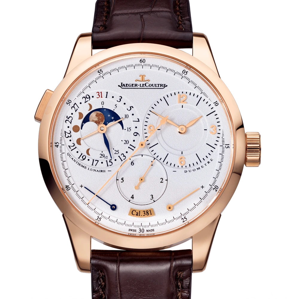 Jaeger-LeCoultre Quantieme Lunaire, Pink gold, Silvered grey
