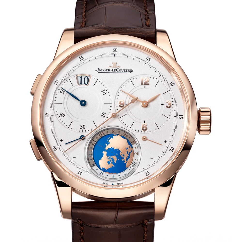 Jaeger-LeCoultre Unique Travel Time, Pink gold, Silvered grey