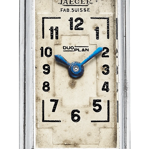 Jaeger-LeCoultre Duoplan 'Art Deco', Stainless steel, Beige