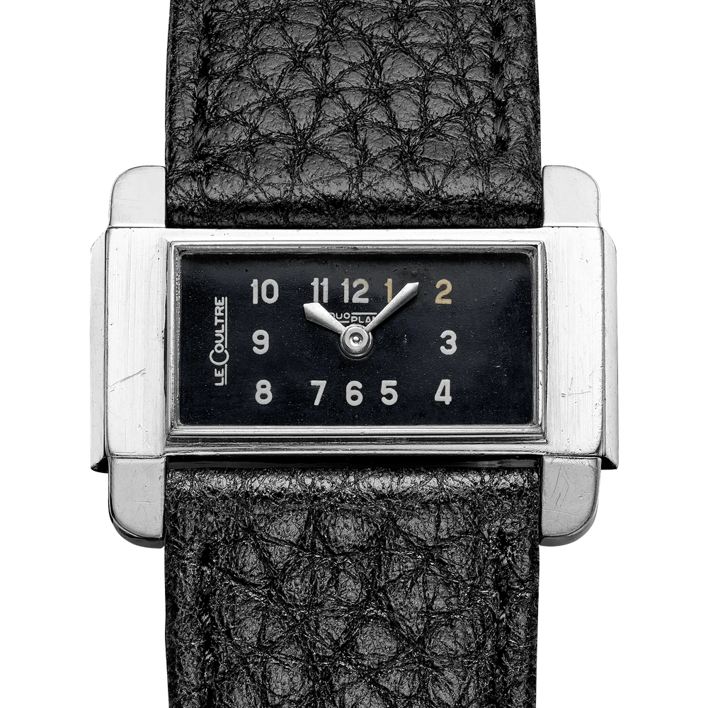 Jaeger-LeCoultre Duoplan 'Driver', Stainless steel, Black