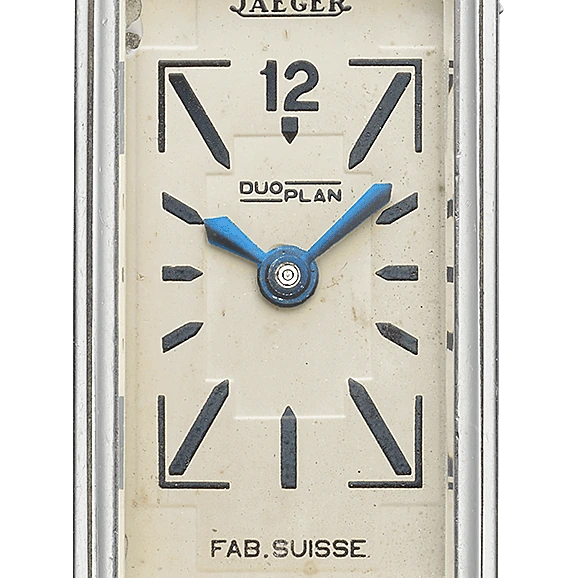 Jaeger-LeCoultre Duoplan 'Griffe', Stainless steel, Beige