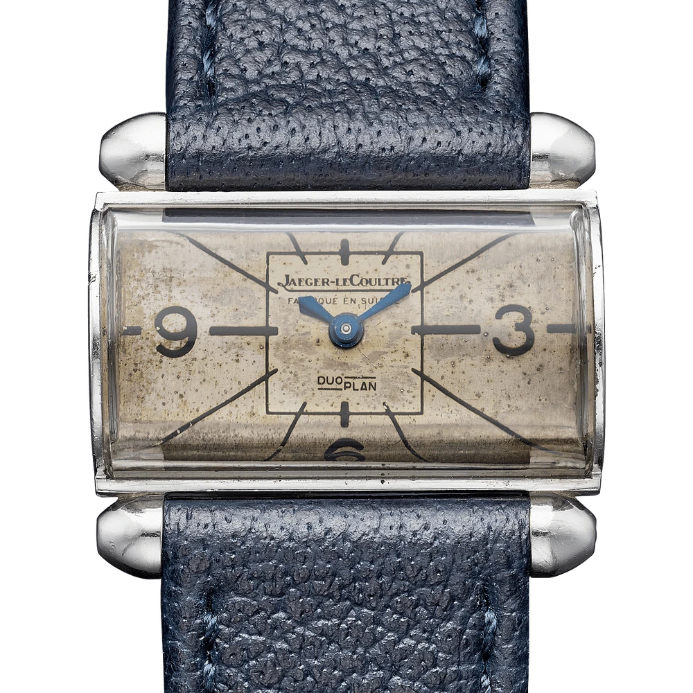Jaeger-LeCoultre Duoplan 'Tuile', Stainless steel, Beige