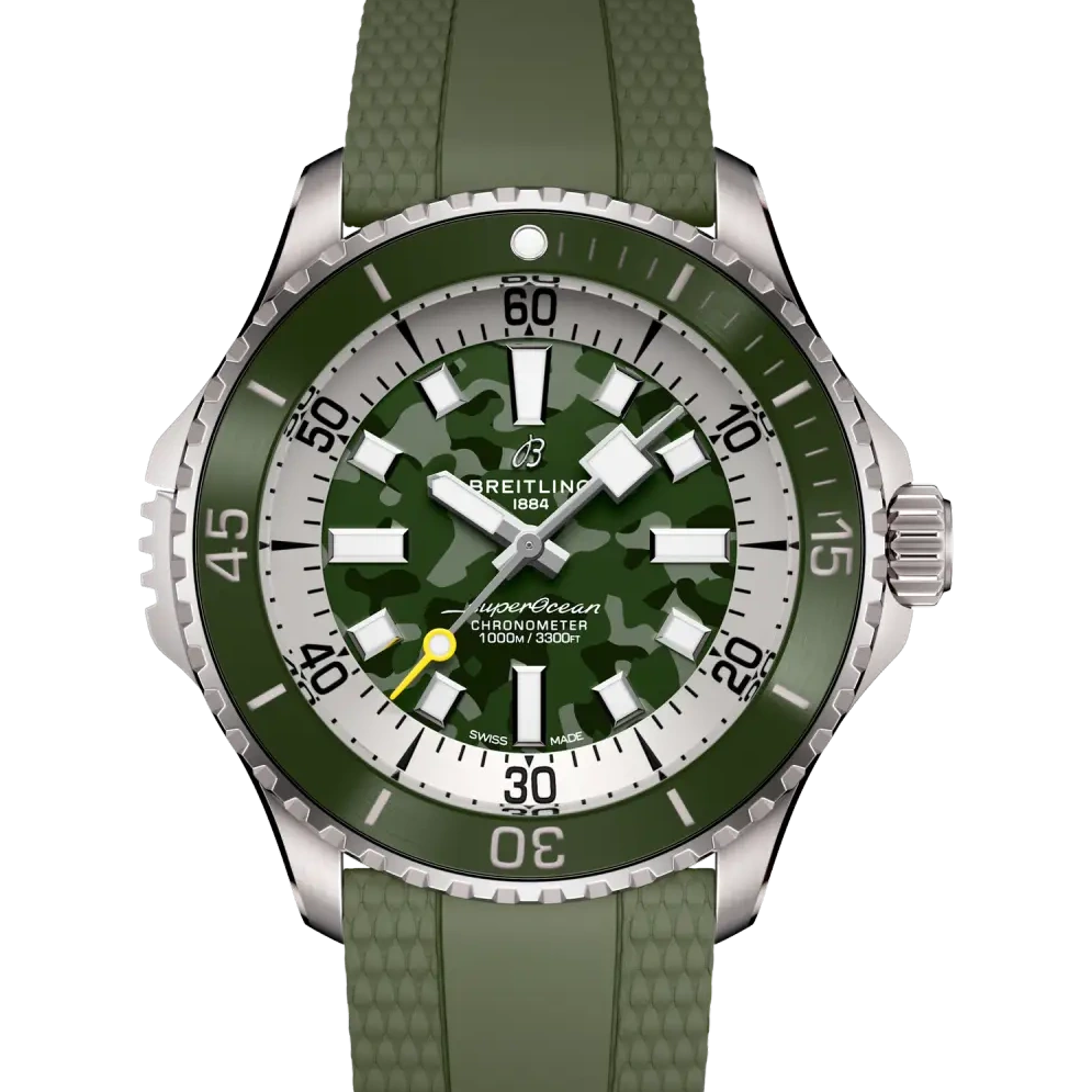 Breitling Superocean Automatic 46 Super Diver, 46 mm, titanium, green dial