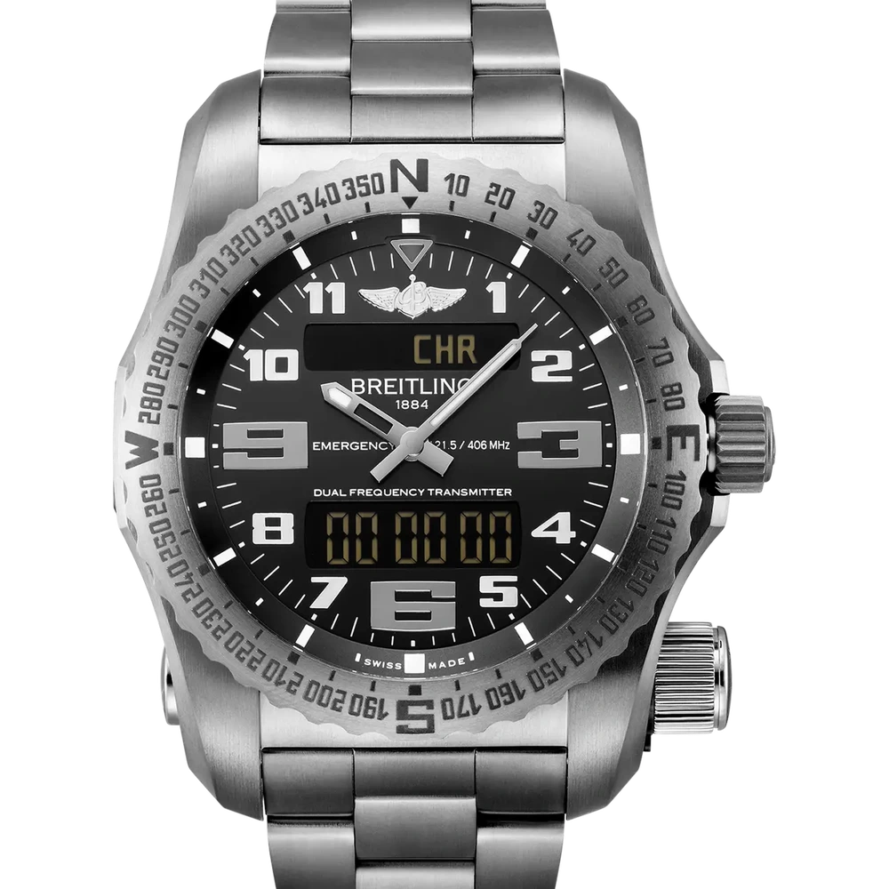 Breitling Emergency, 51 mm, titanium, black dial
