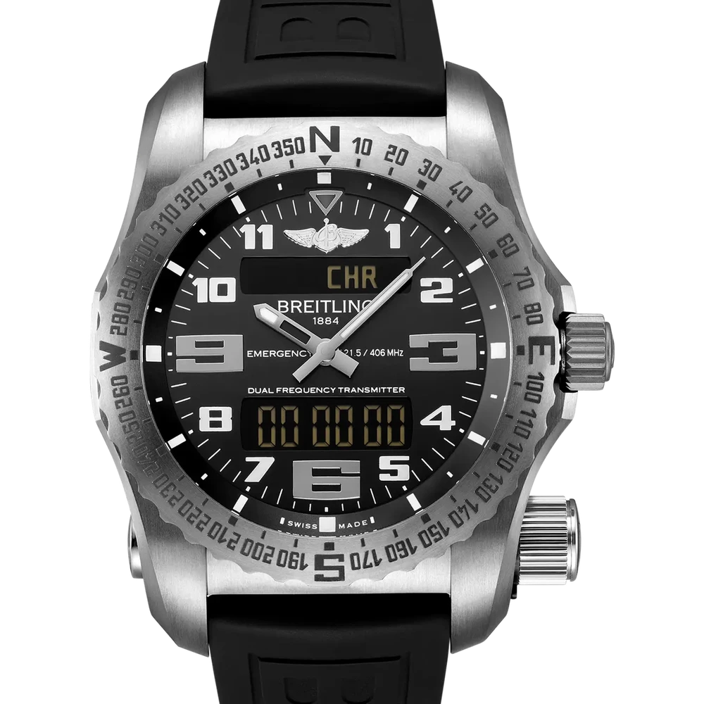 Breitling Emergency, 51 mm, titanium, black dial