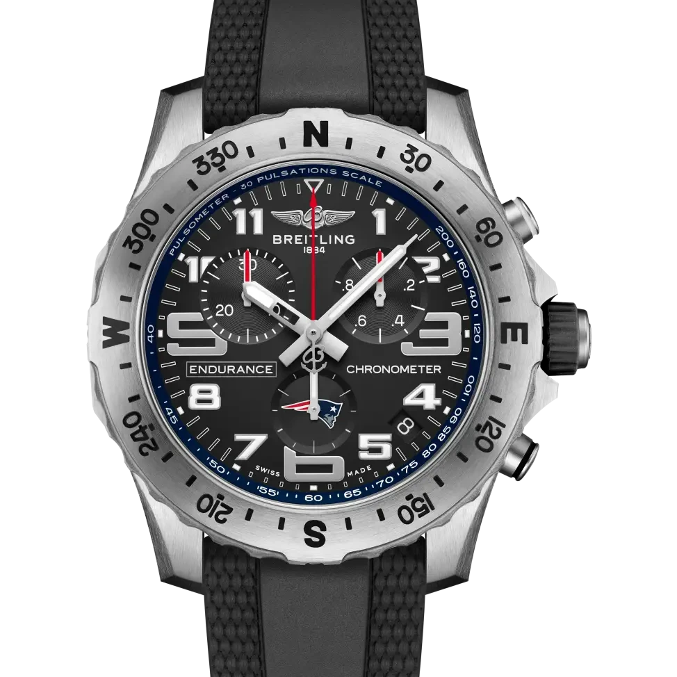 Breitling Endurance Pro 44 NFL New England Patriots Edition, 44 mm, titanium, black dial