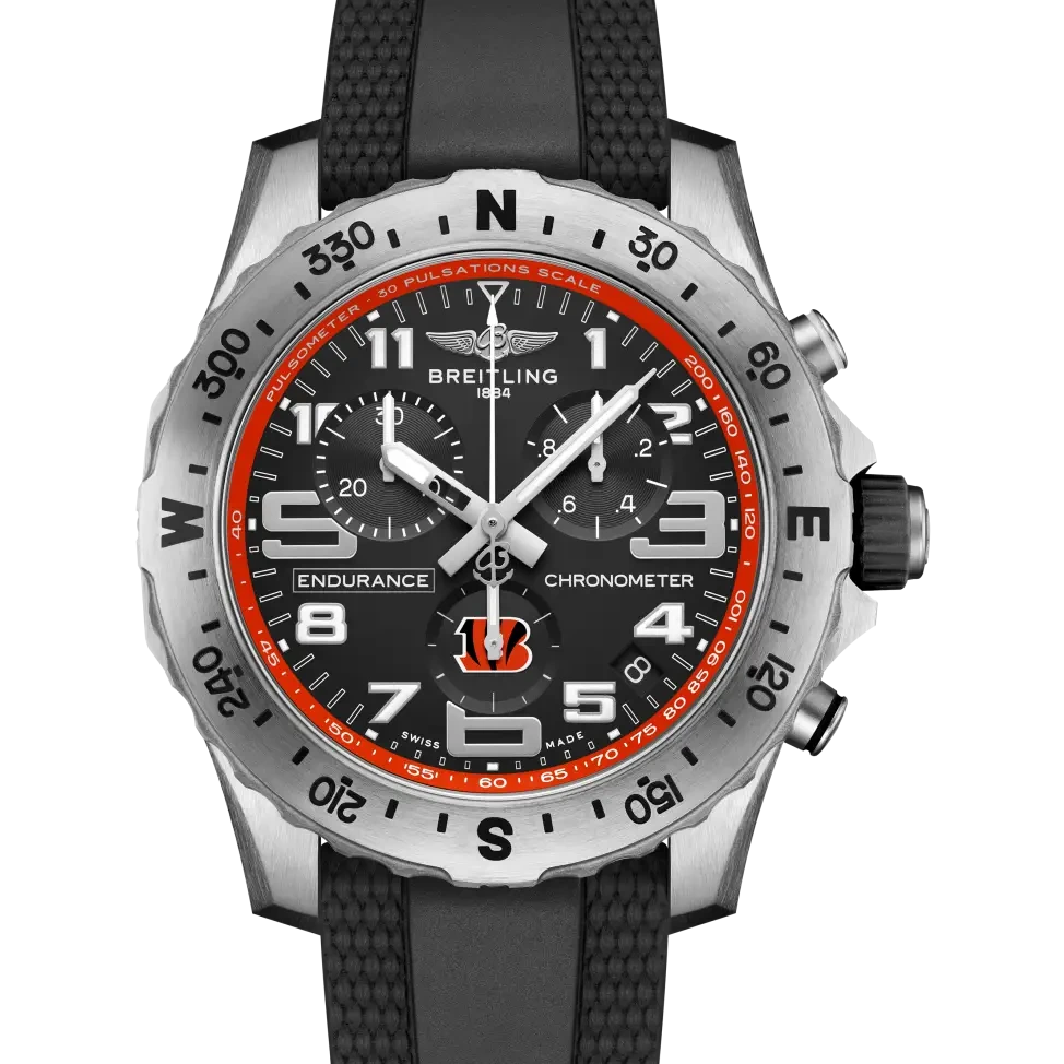 Breitling Endurance Pro 44 NFL Cincinnati Bengals Edition, 44 mm, titanium, black dial