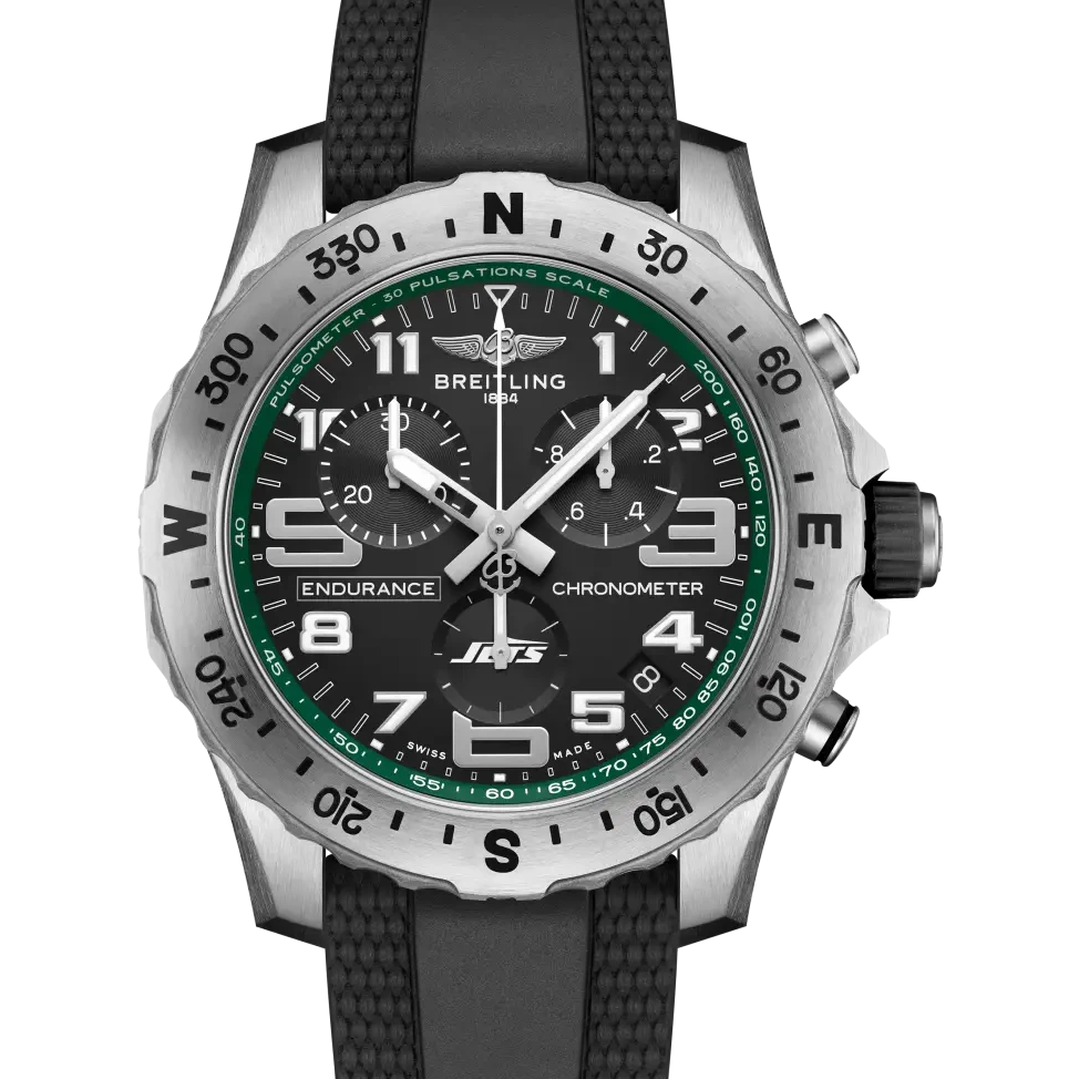 Breitling Endurance Pro 44 NFL New York Jets Edition, 44 mm, titanium, black dial