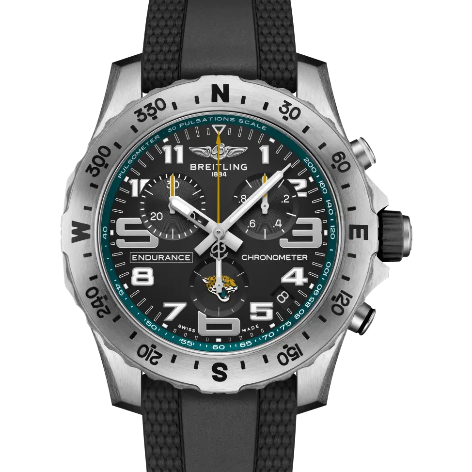 Breitling Endurance Pro 44 NFL Jacksonville Jaguars Edition, 44 mm, titanium, black dial