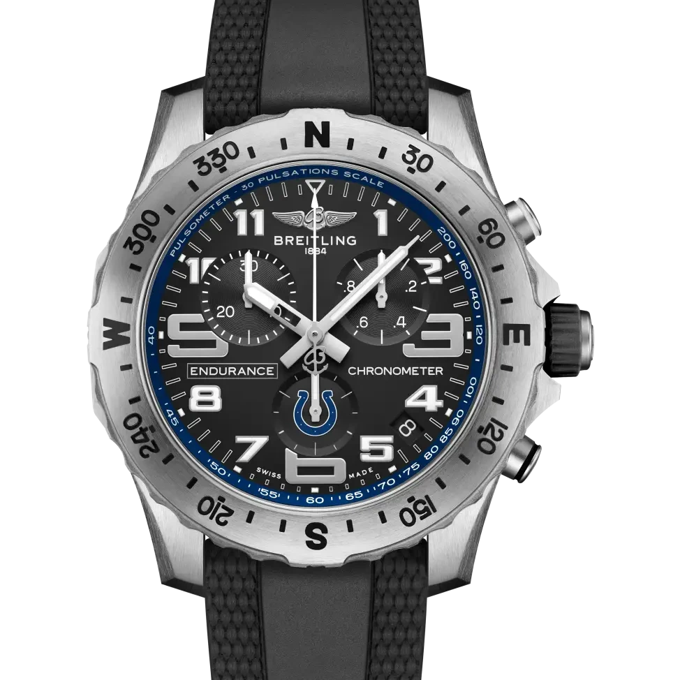 Breitling Endurance Pro 44 NFL Indianapolis Colts Edition, 44 mm, titanium, black dial
