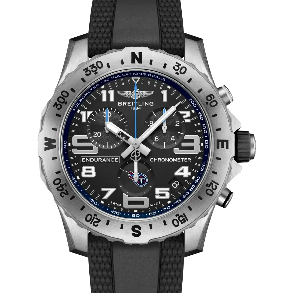 Breitling Endurance Pro 44 NFL Tennessee Titans Edition, 44 mm, titanium, black dial