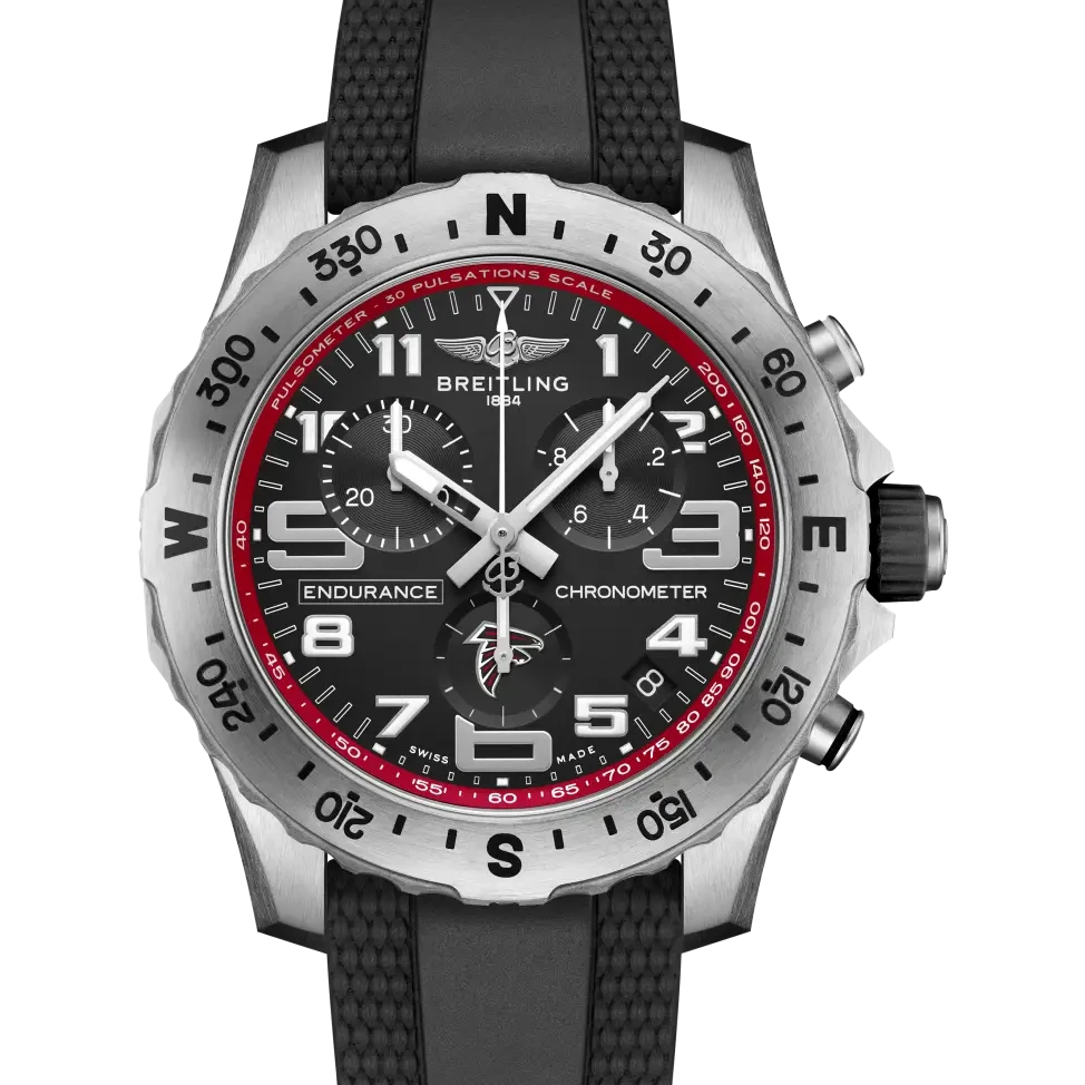 Breitling Endurance Pro 44 NFL Atlanta Falcons Edition, 44 mm, titanium, black dial