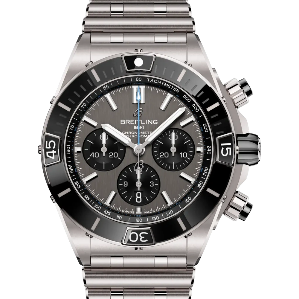 Breitling Super Chronomat B01 44, 44 mm, titanium, anthracite dial
