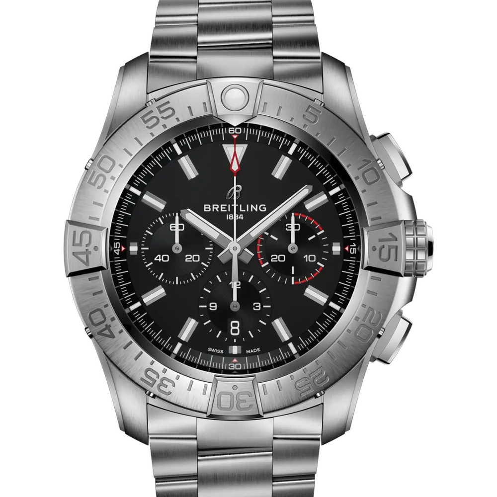 Breitling Super Avenger B01 Chronograph 46, 46 mm, titanium, black dial