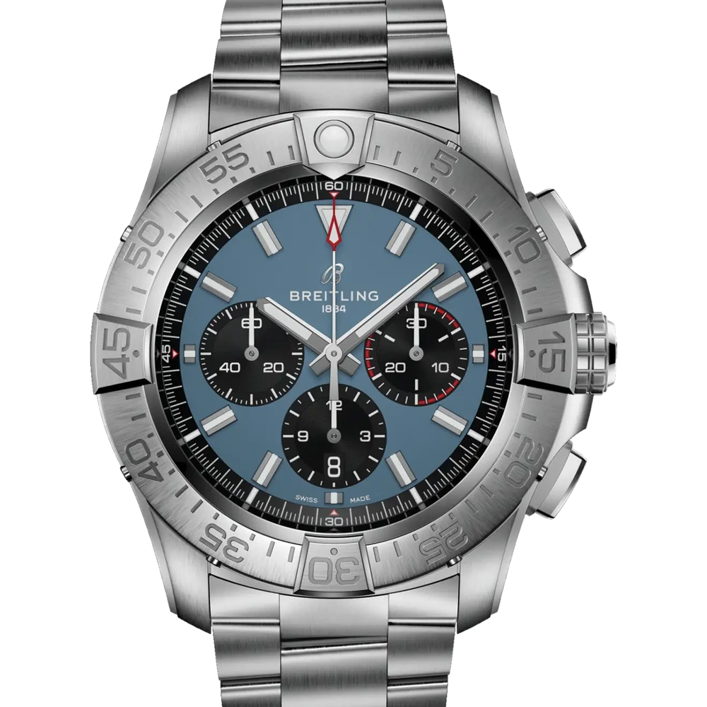 Breitling Super Avenger B01 Chronograph 46, 46 mm, titanium, blue dial