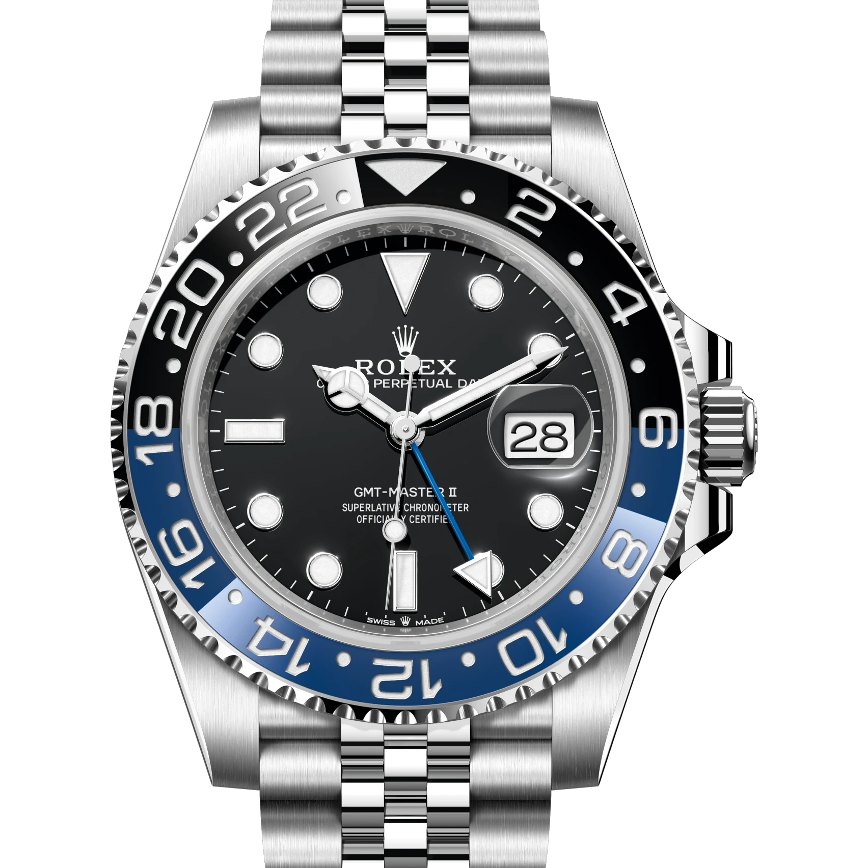 Rolex GMT-Master II Oyster, 40 mm, Oystersteel Reference 126710BLNR