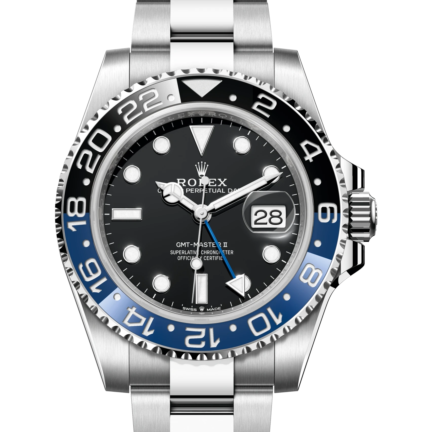 Rolex GMT-Master II Oyster, 40 mm, Oystersteel Reference 126710BLNR