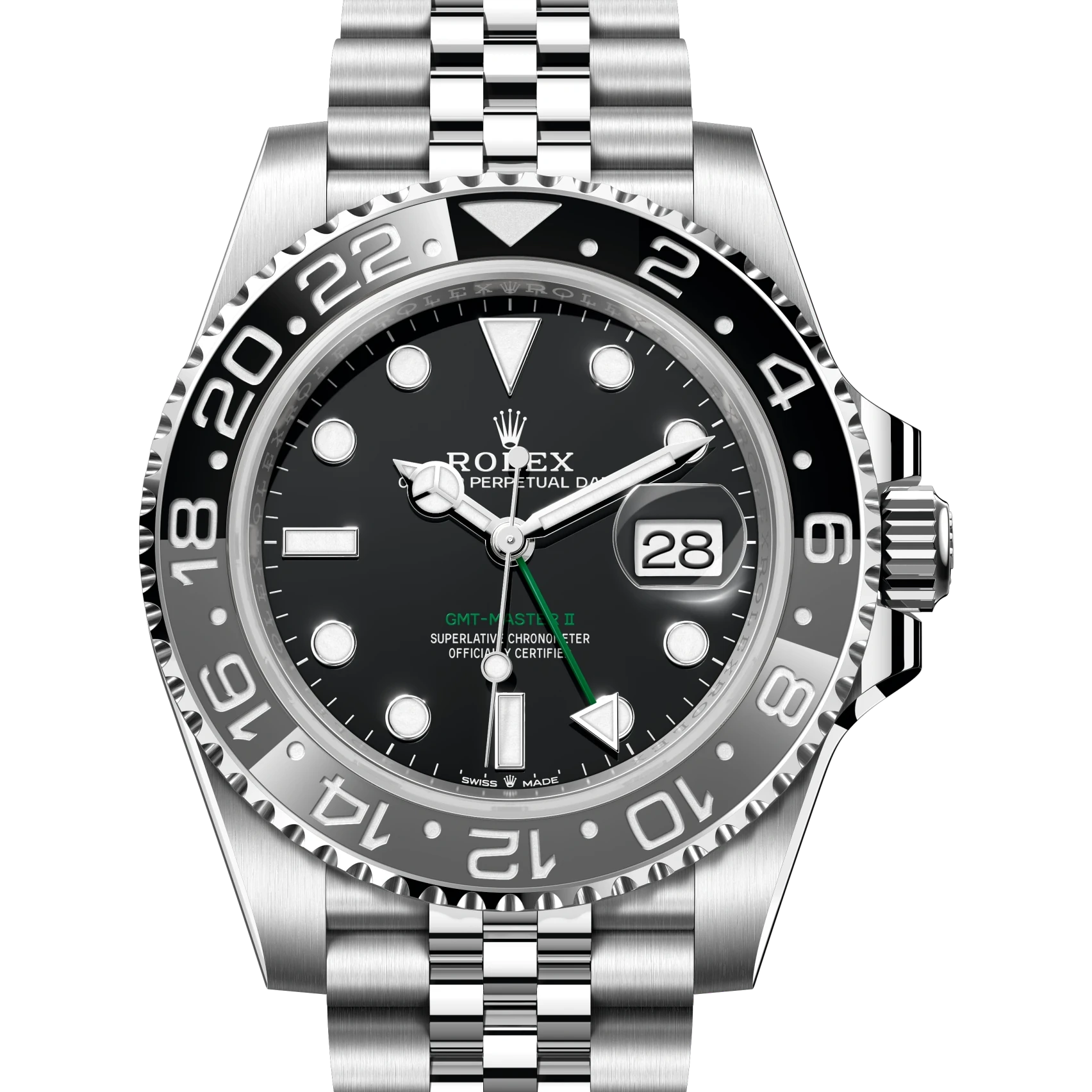 Rolex GMT-Master II Oyster, 40 mm, Oystersteel Reference 126710GRNR