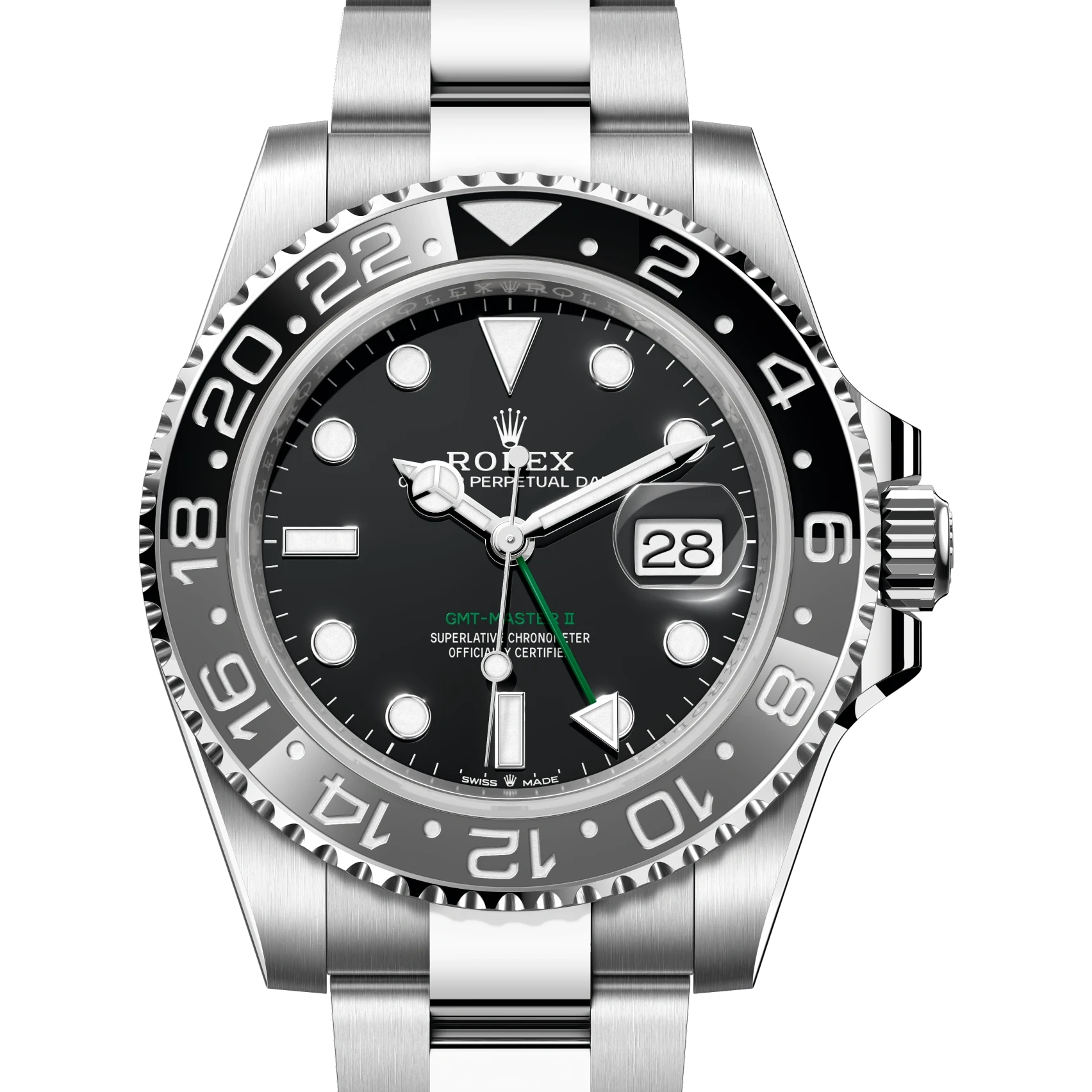 Rolex GMT-Master II Oyster, 40 mm, Oystersteel Reference 126710GRNR
