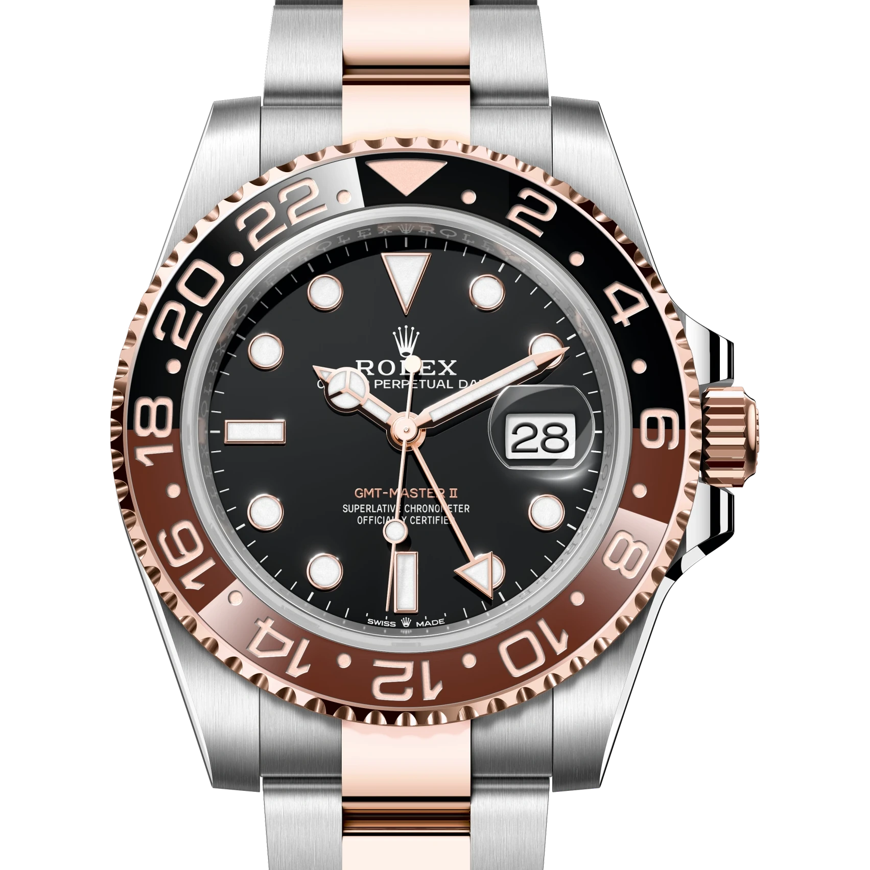 Rolex GMT-Master II Oyster, 40 mm, Oystersteel and Everose gold Reference 126711CHNR