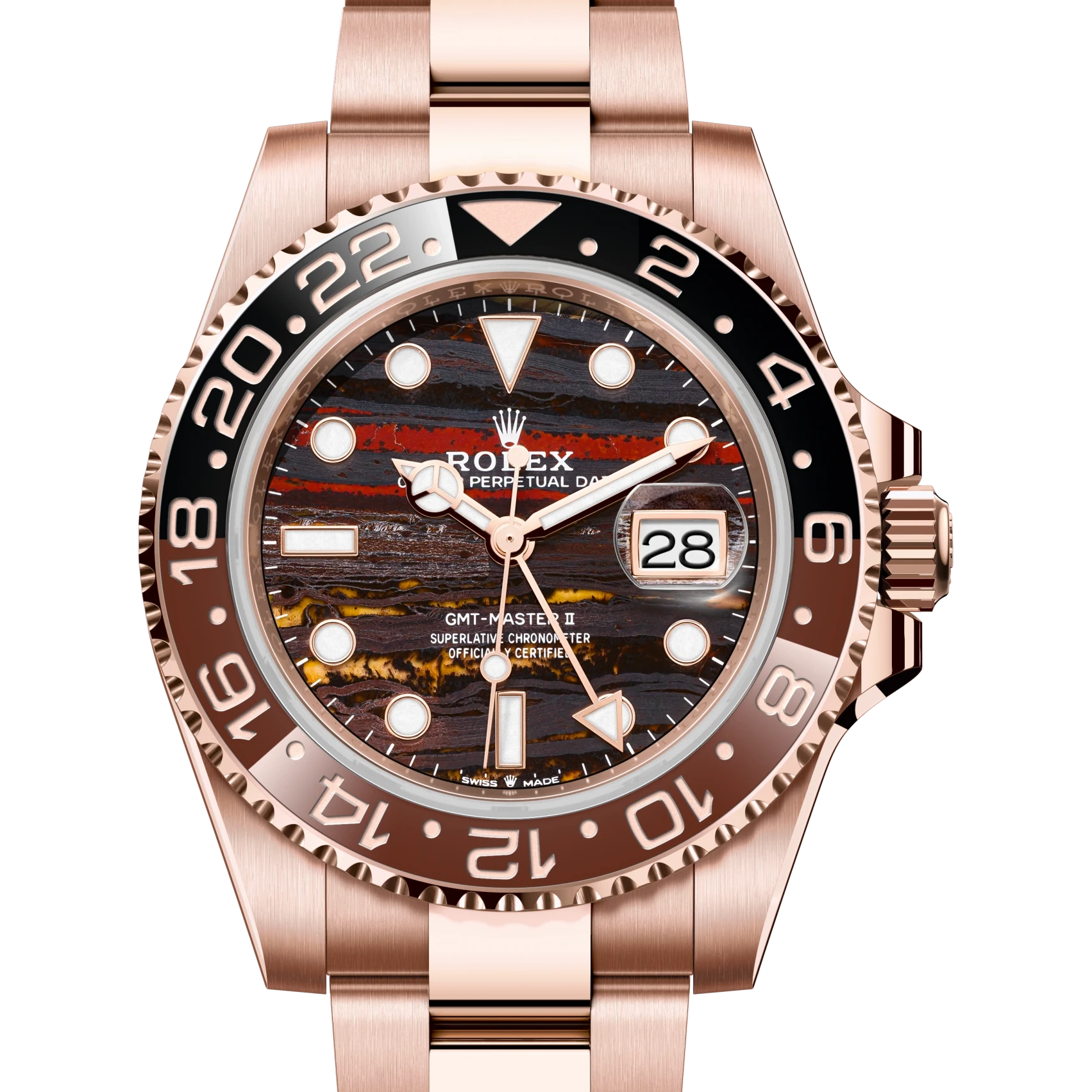 Rolex GMT-Master II Oyster, 40 mm, Everose gold Reference 126715CHNR