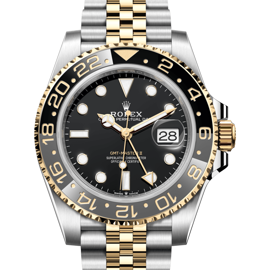 Rolex GMT-Master II 2026 Zombie 126713GRNR Yellow Gold Steel Jubilee Box+Papers