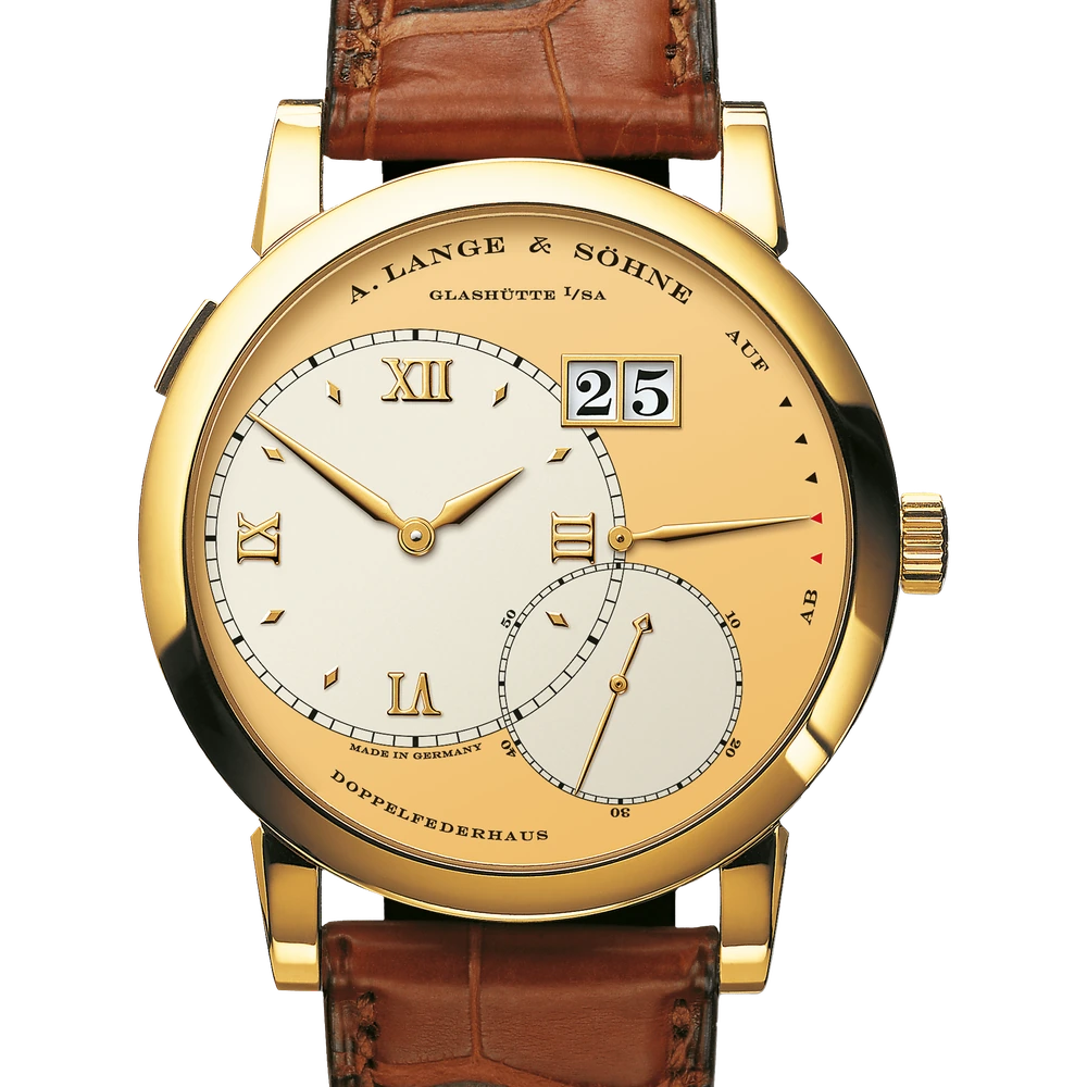 A. Lange & Söhne Yellow Gold, Ivory argenté Dial