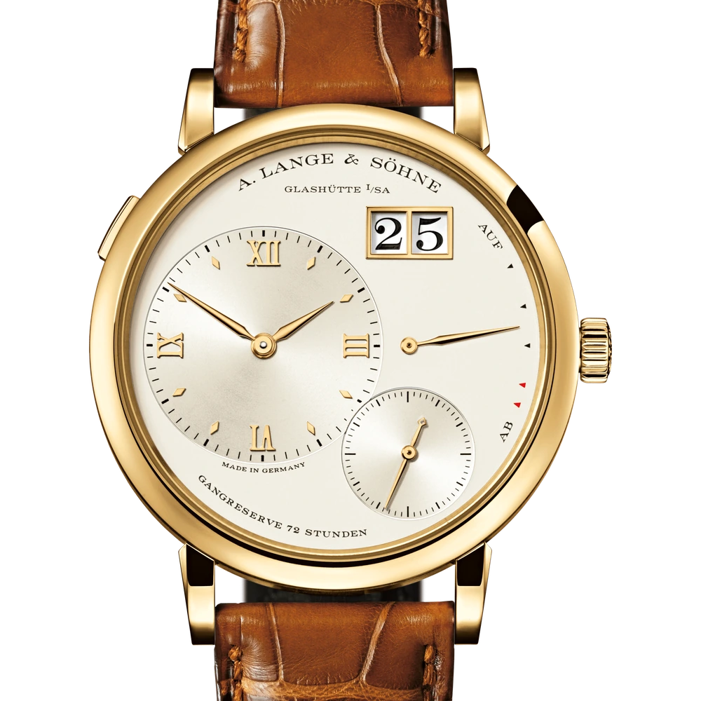 A. Lange & Söhne Yellow Gold, Argenté/yellow Dial