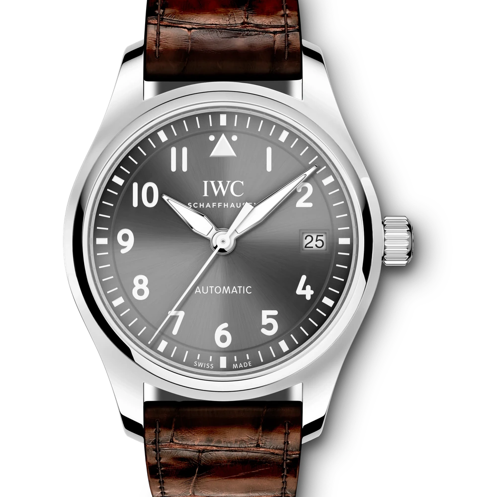 IWC Pilot's Watch Automatic 36, Stainless steel, grey dial